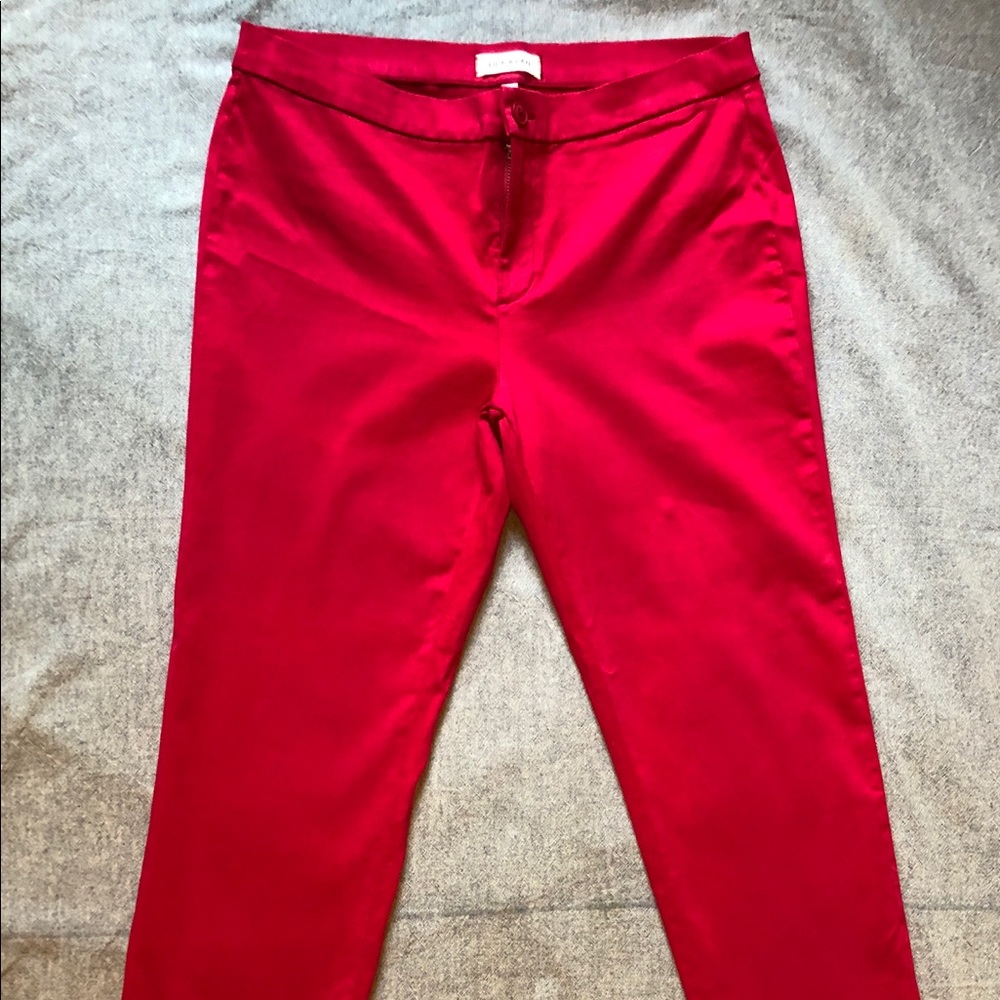 Lila Ryan Fuschia Ankle Skinny Stretch Pants